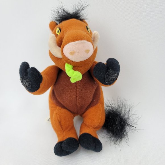 1998 Lion King Simba's Pride Pumba Warthog Stuffed Bean Plush & Zira McD Toy - Picture 2 of 11
